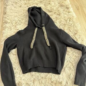 Zara Black Hoodie Sweater